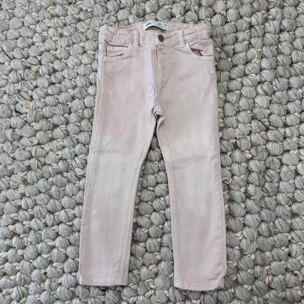 Zara kids Skinny Jeans light pink size 2-3 years